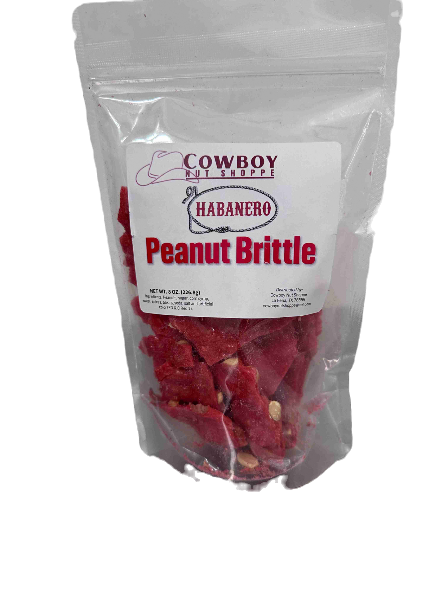 Habanero Peanut Brittle 1/2 pound Bag image 0