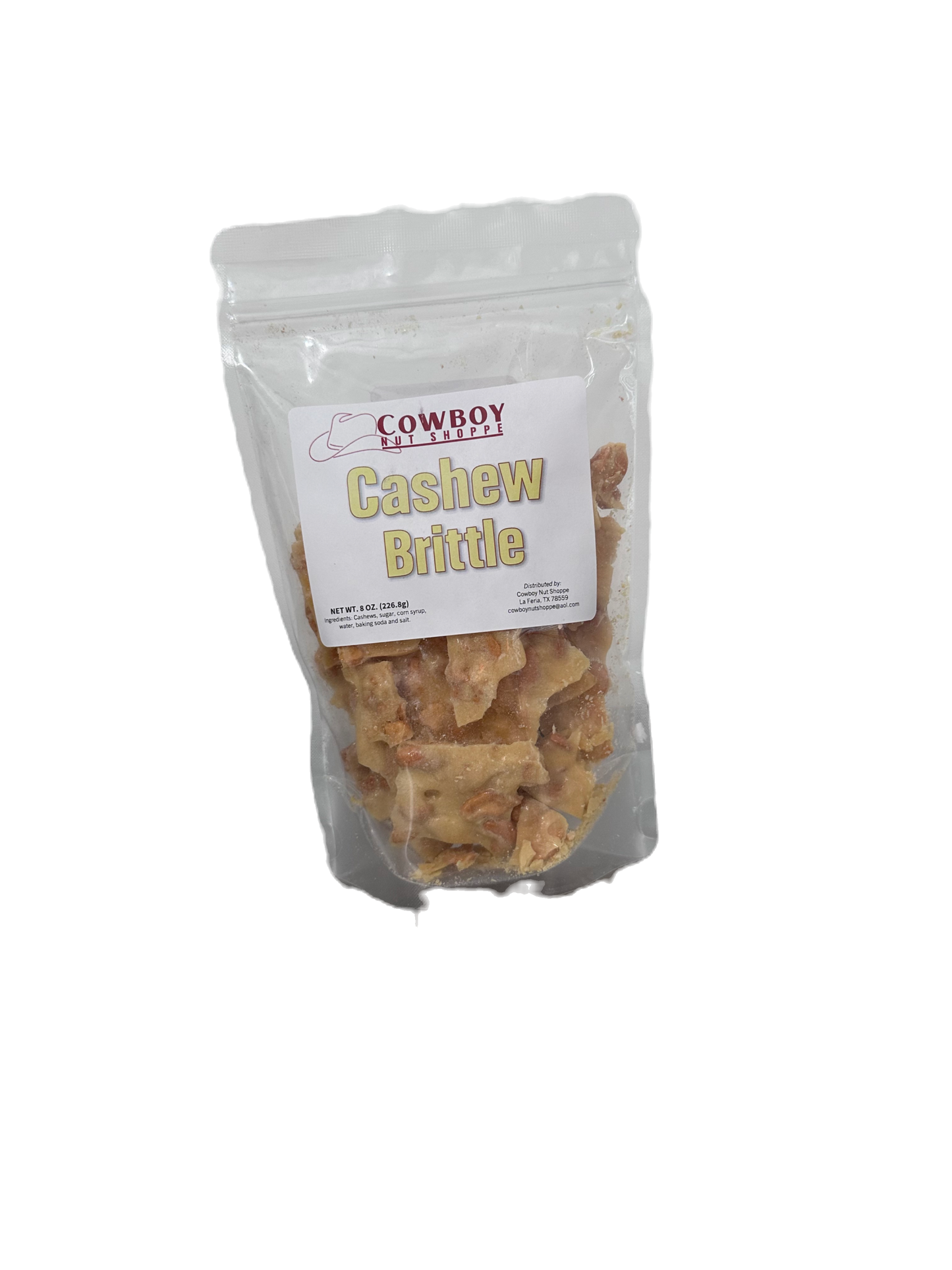 Cashew Brittle 1/2 pound bag image 0