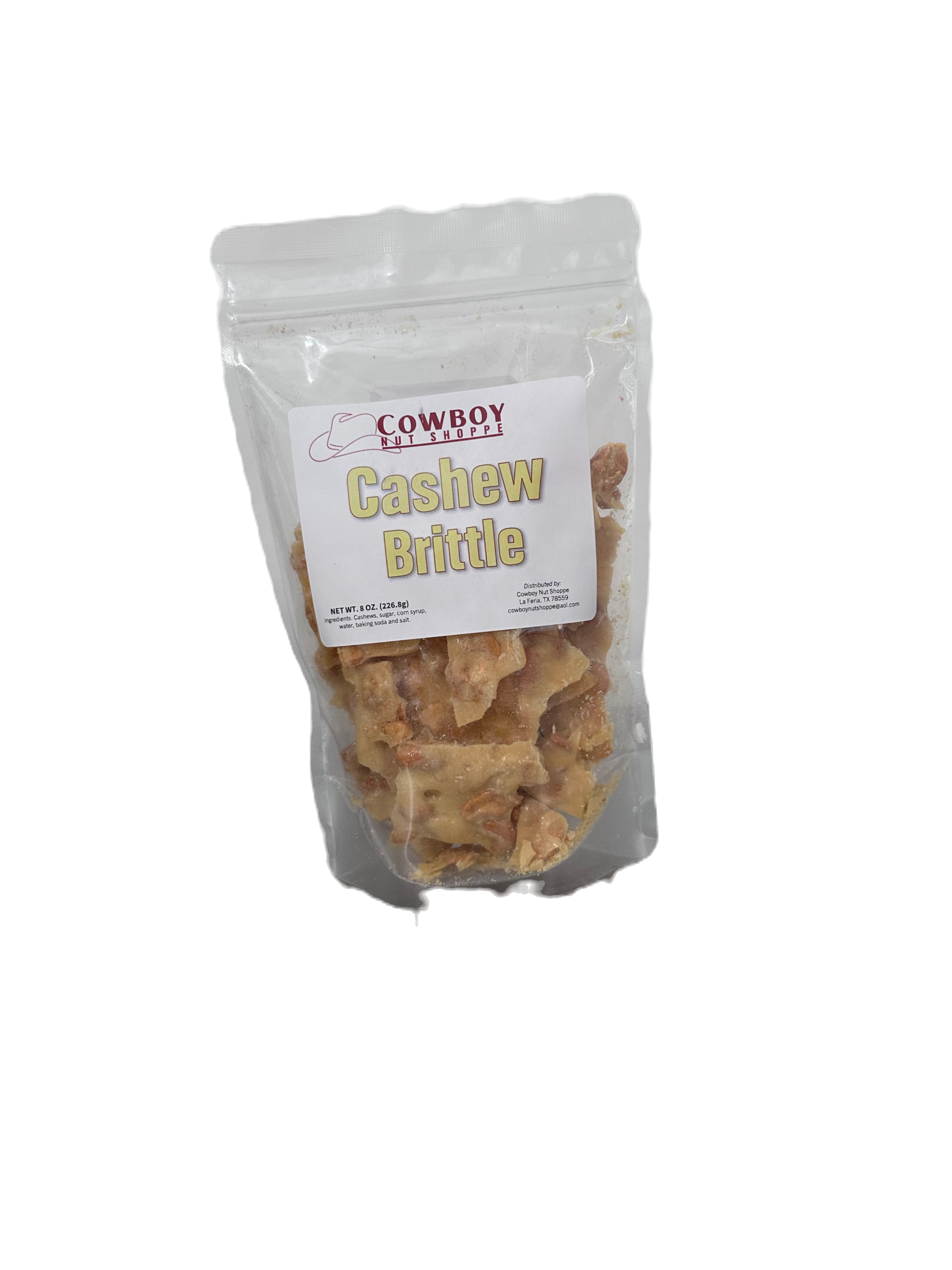 Cashew Brittle 1/2 pound bag image 0